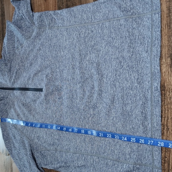 Lululemon Surge Warm 1/2 Zip Pullover Hoodie Size Large In Heathered Gray & Blue - Picture 10 of 10
